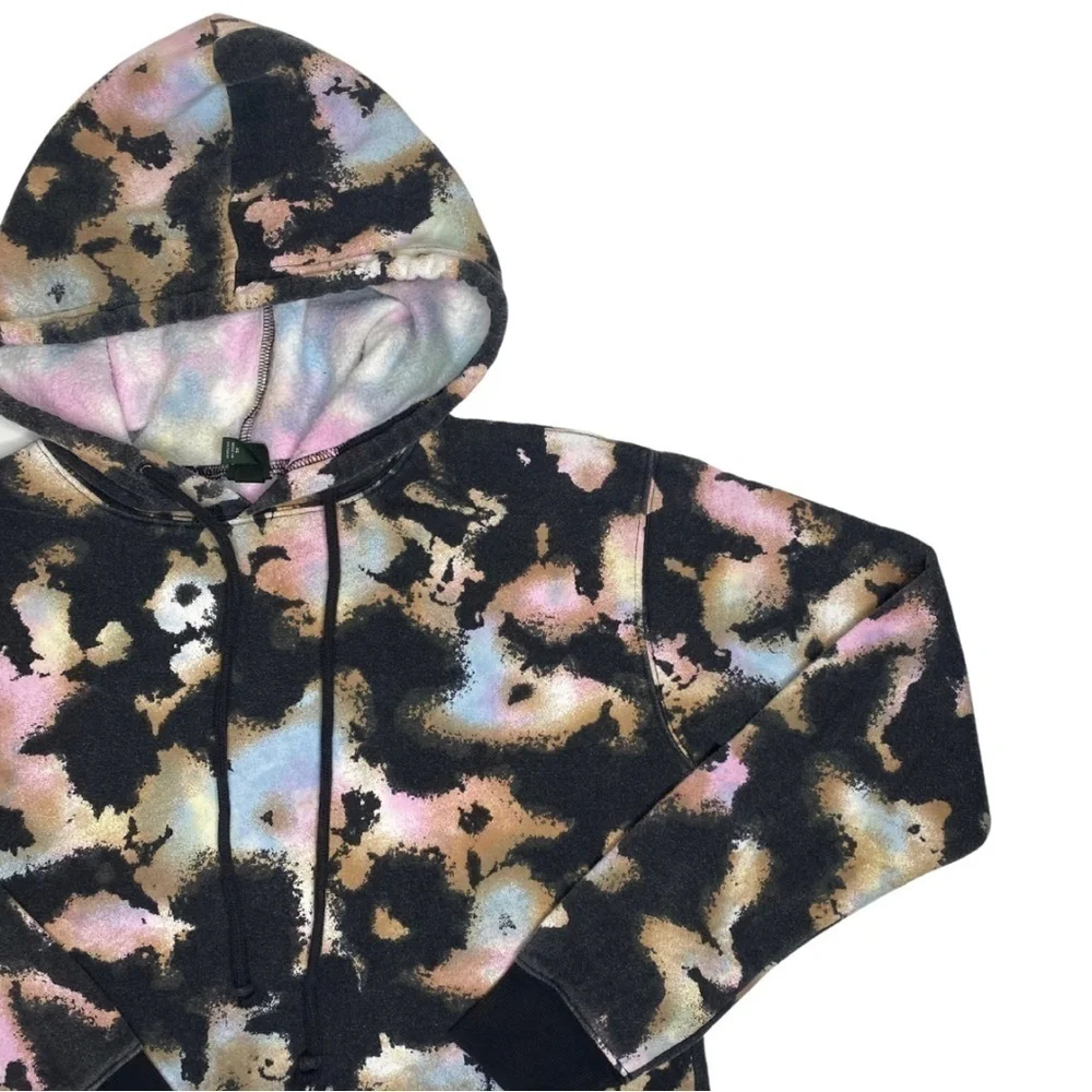 Wild Fable Oversized Tie Die Cropped Cozy Hoodie Sz XS - Picture 4 of 6